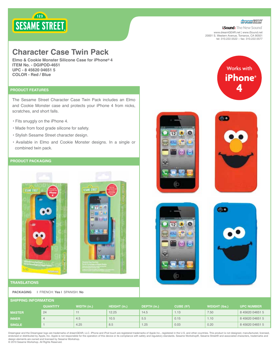 Character Case TWIN PACK for iPhone 4 - Manual