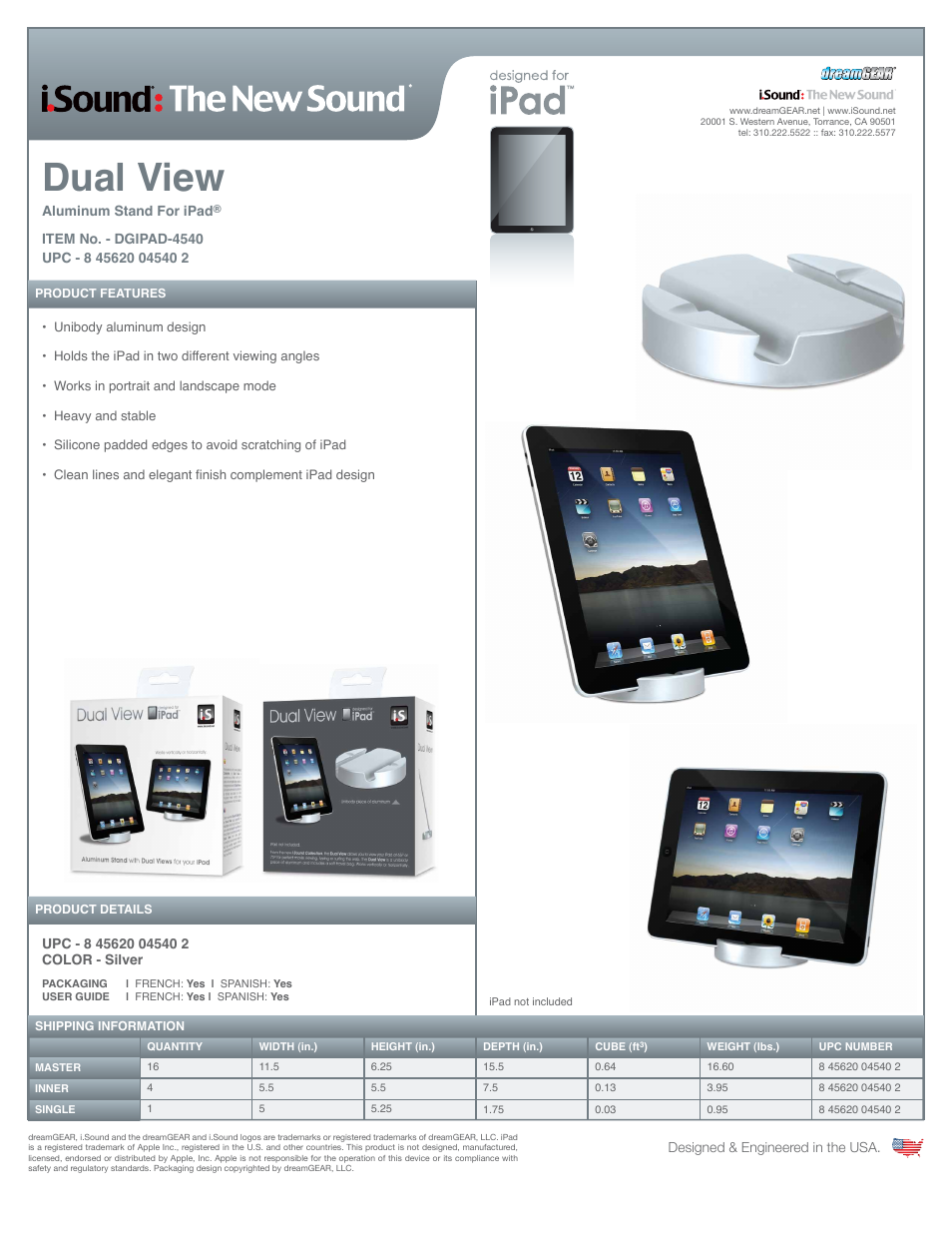 Dual View for iPad - Sell Sheet
