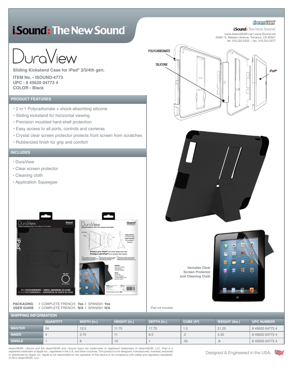 DuraView for iPad2-3-4th gen. - Sell Sheet