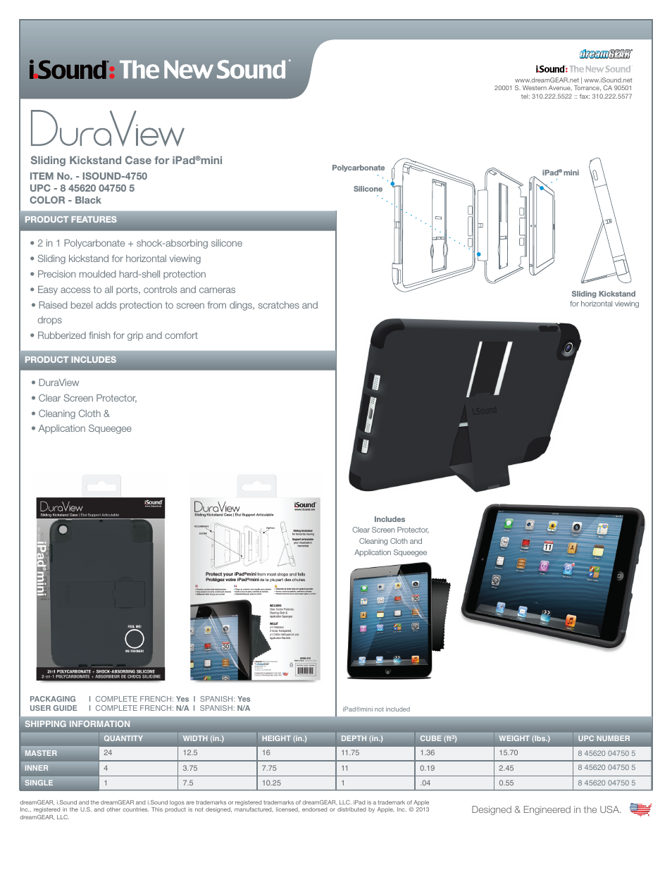 DuraView for iPadmini - Sell Sheet