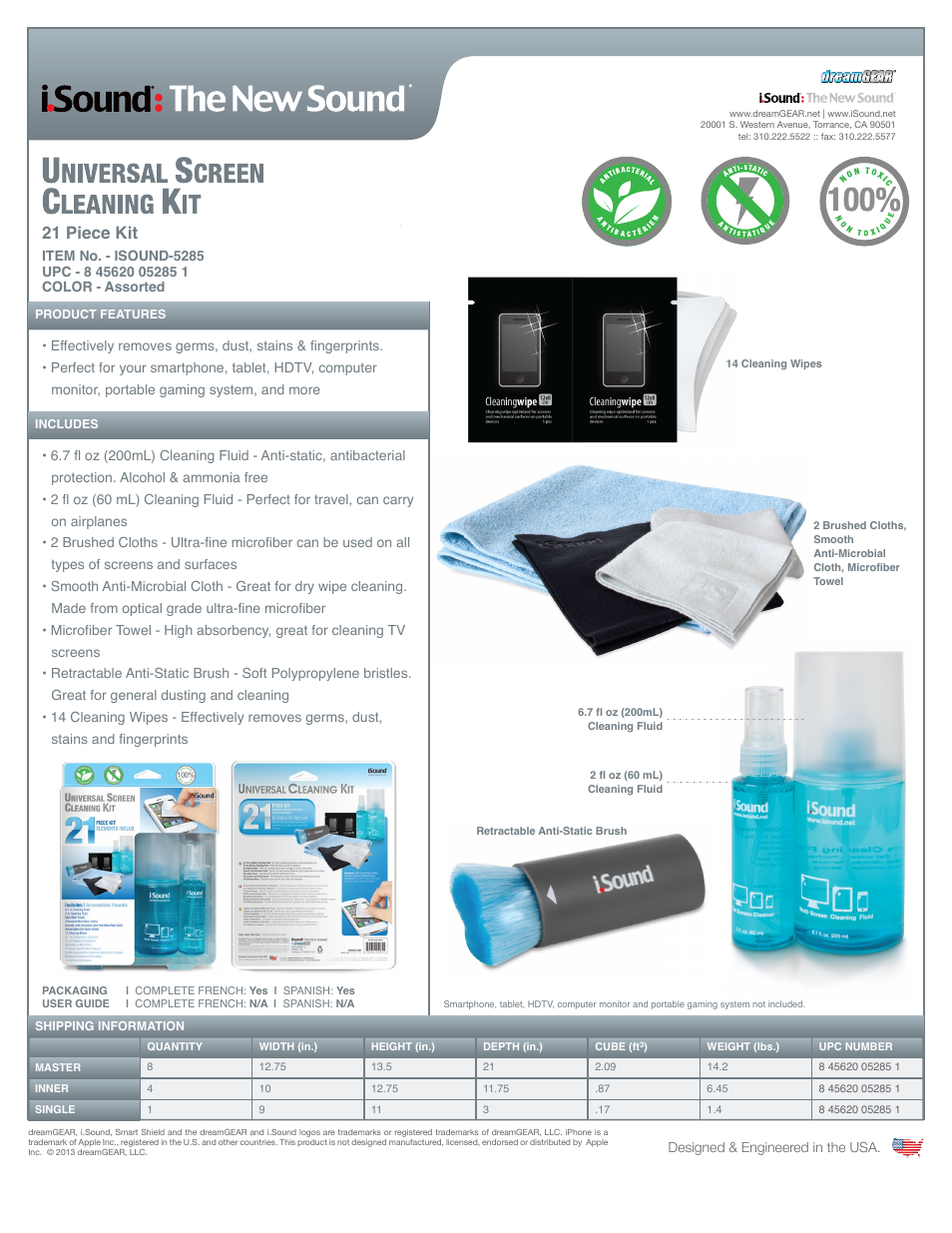 Universal Screen Cleaning Kit - Sell Sheet