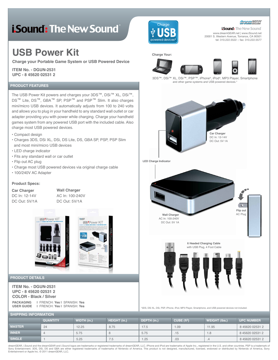 USB Power Kit - Sell Sheet
