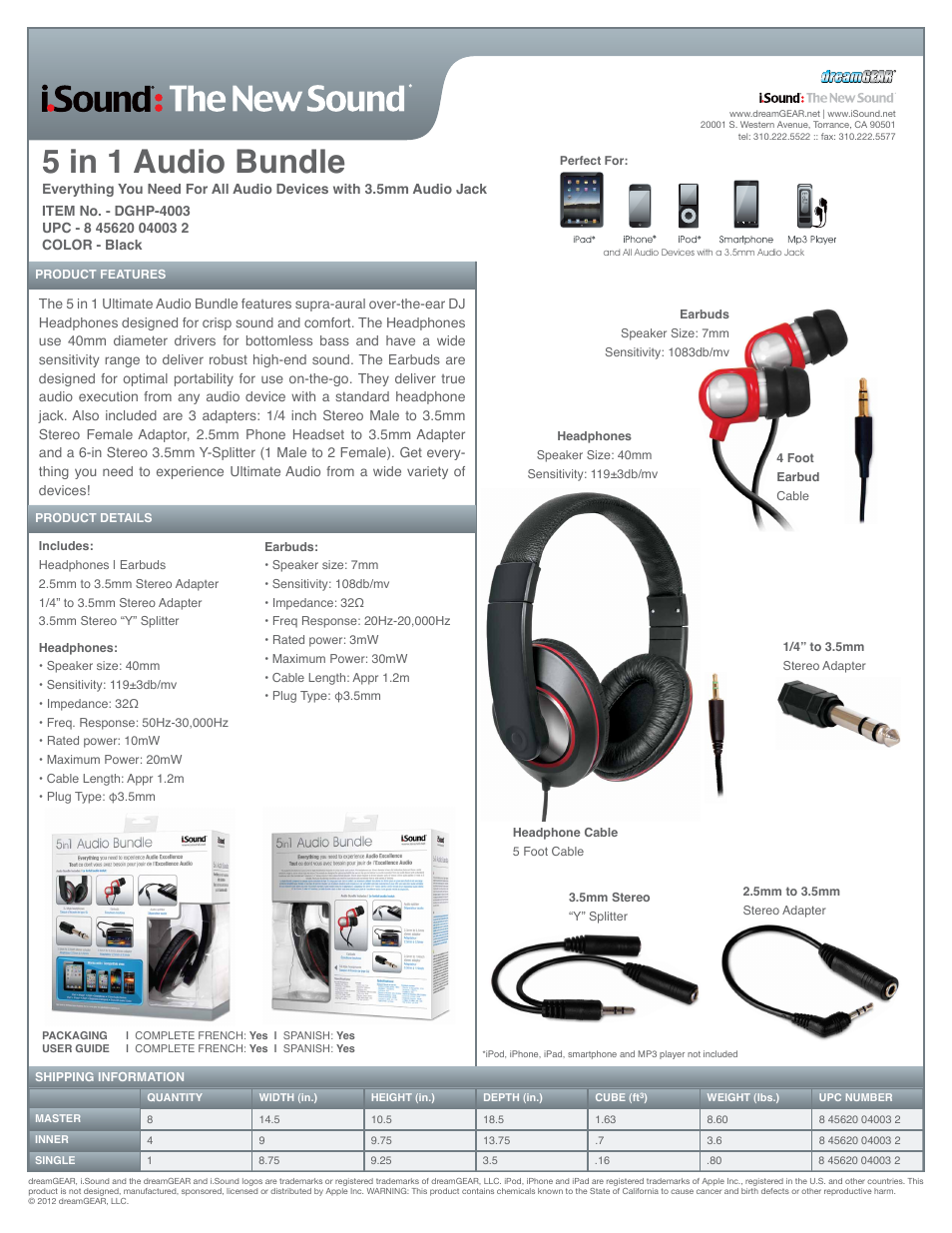 5 in 1 Audio Bundle - Sell Sheet
