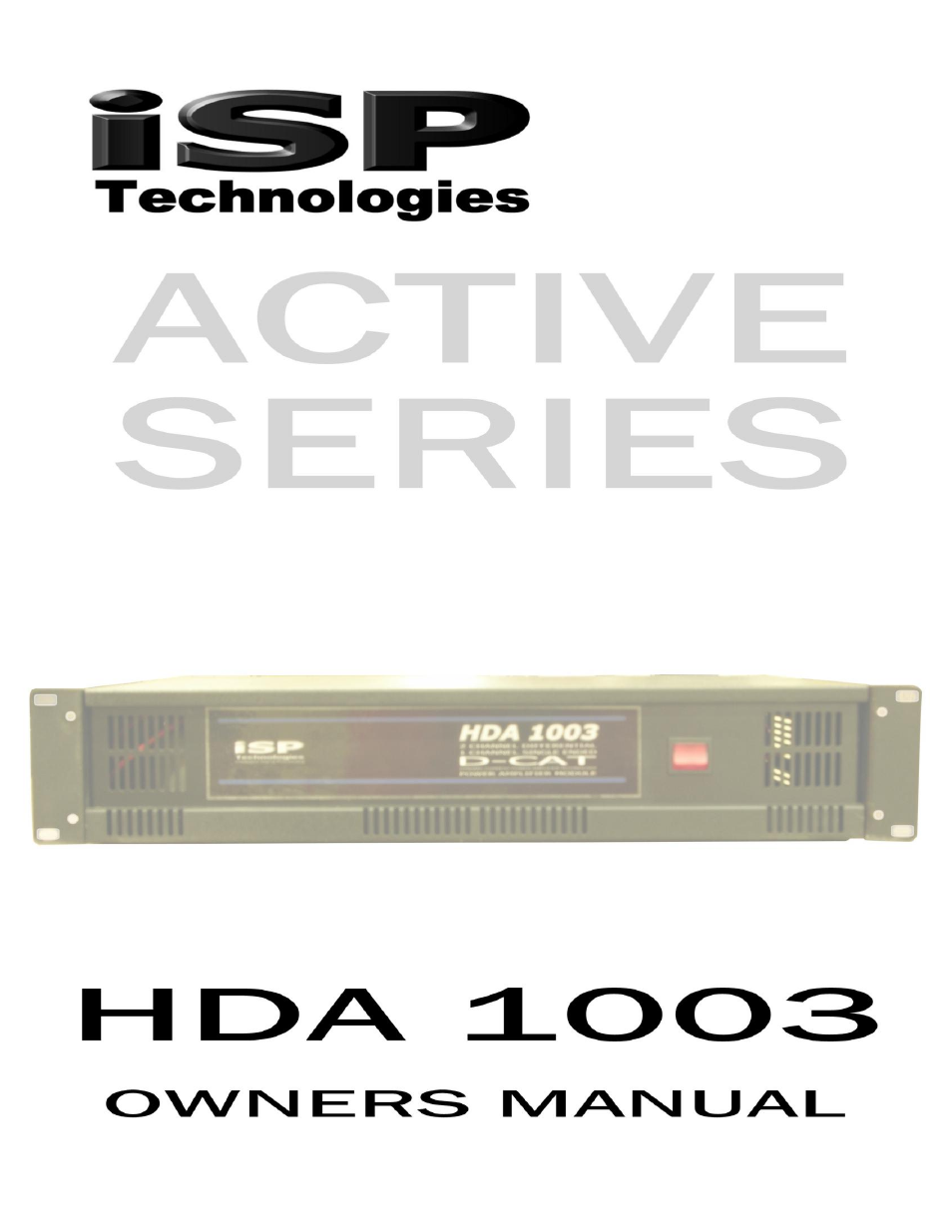 HDA 1003 Remote Amplifier