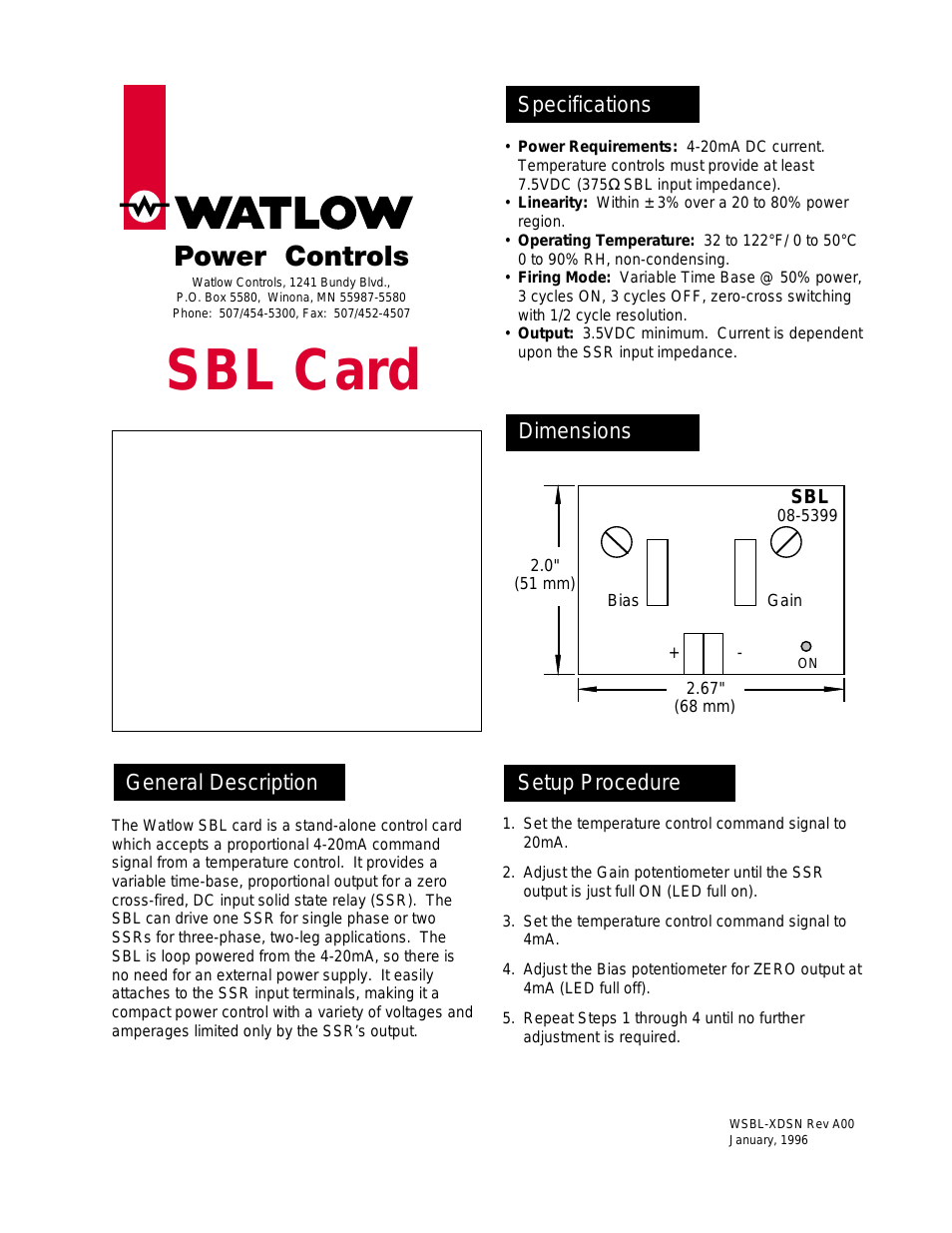 SBL Card