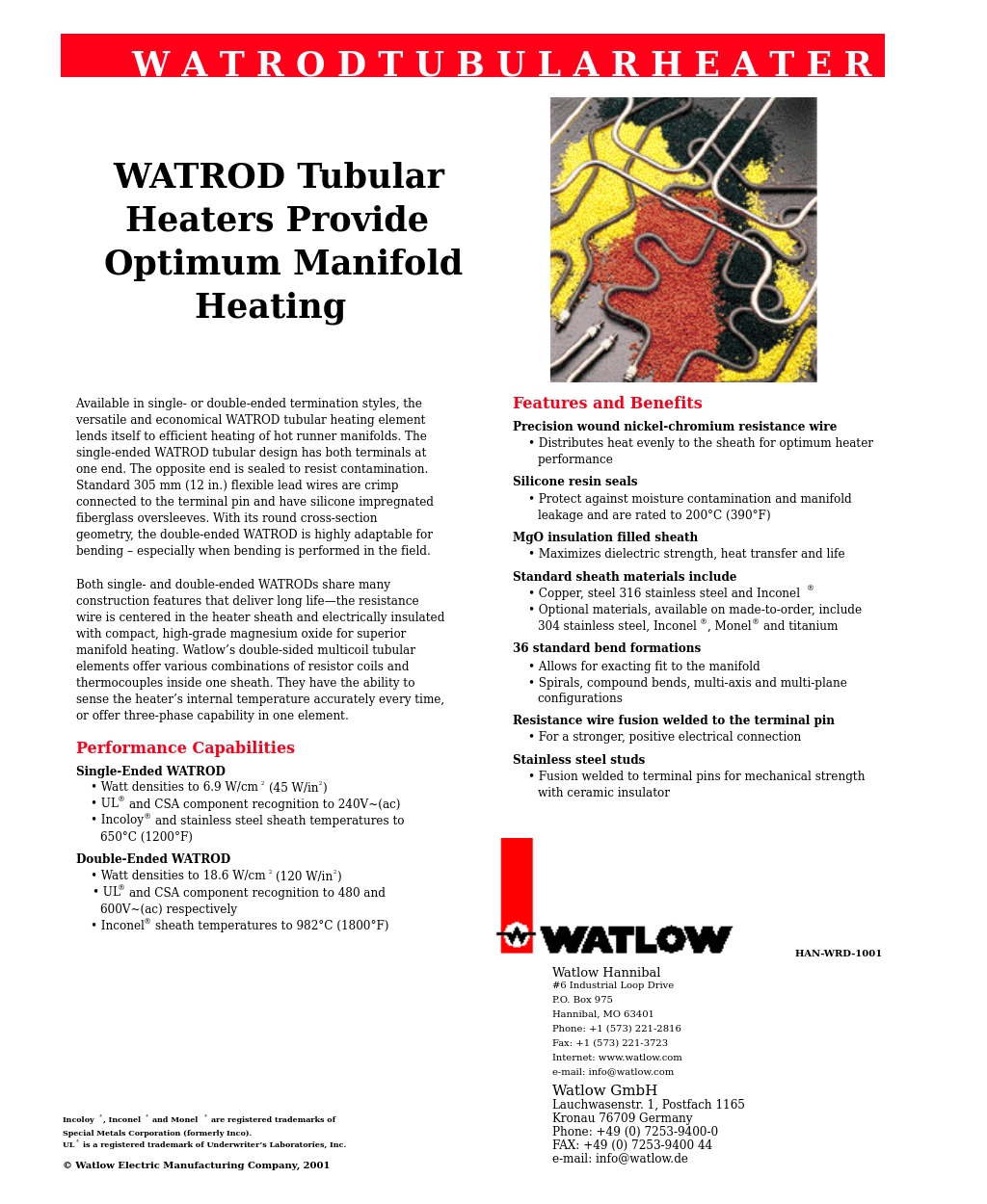 Watrod Electric Tubular Heaters