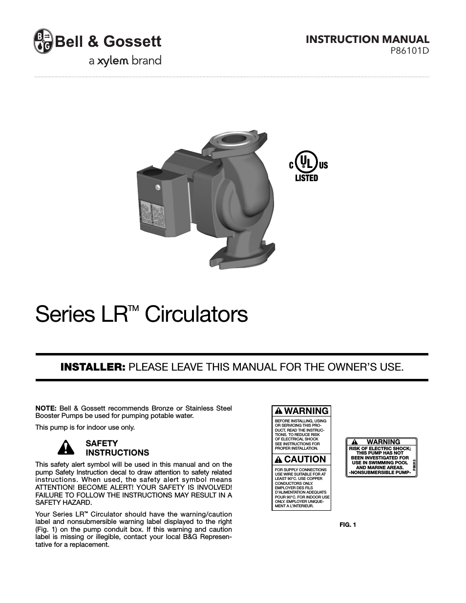 P86101D Series LR Circulators