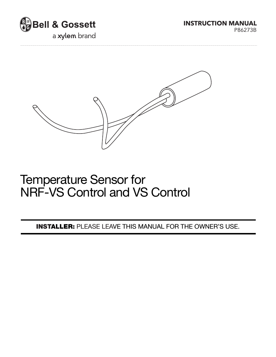 P86273B Temperature Sensor for NRF-VS Control