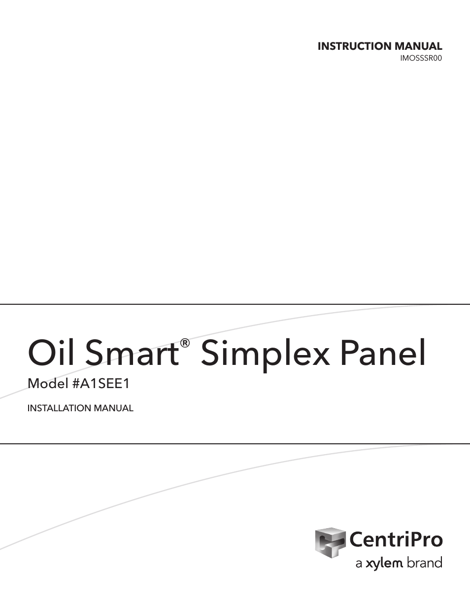 IMOSSSR00 Oil Smart® Simplex Panel Model #A1SEE1