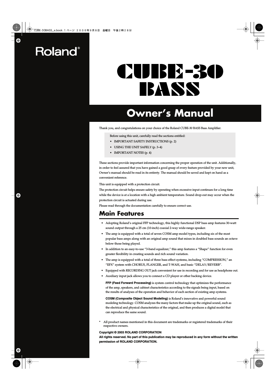 Cube-30 Bass
