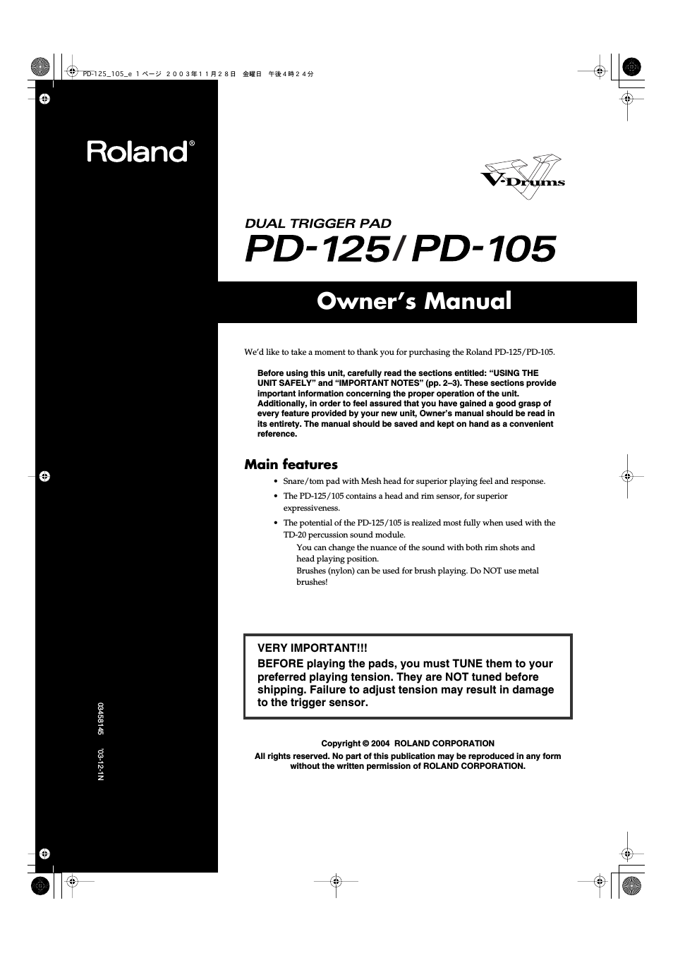 PD-125/PD-105