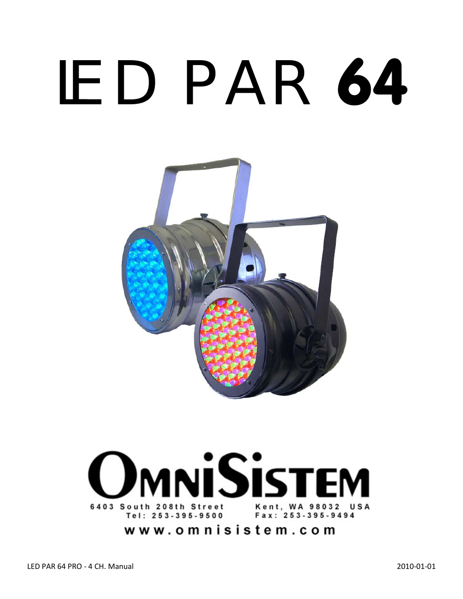 LED Par 64 (4 Channel)