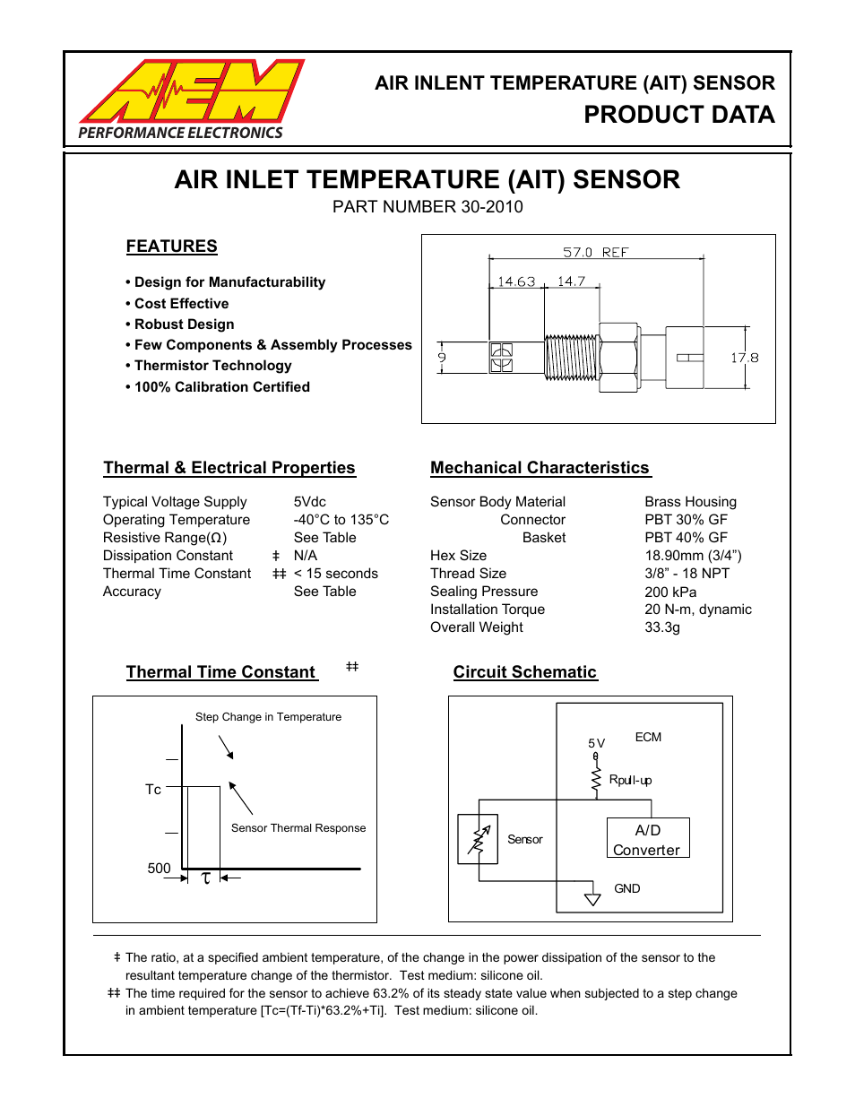 30-2010 Air Temp Sensor Kit