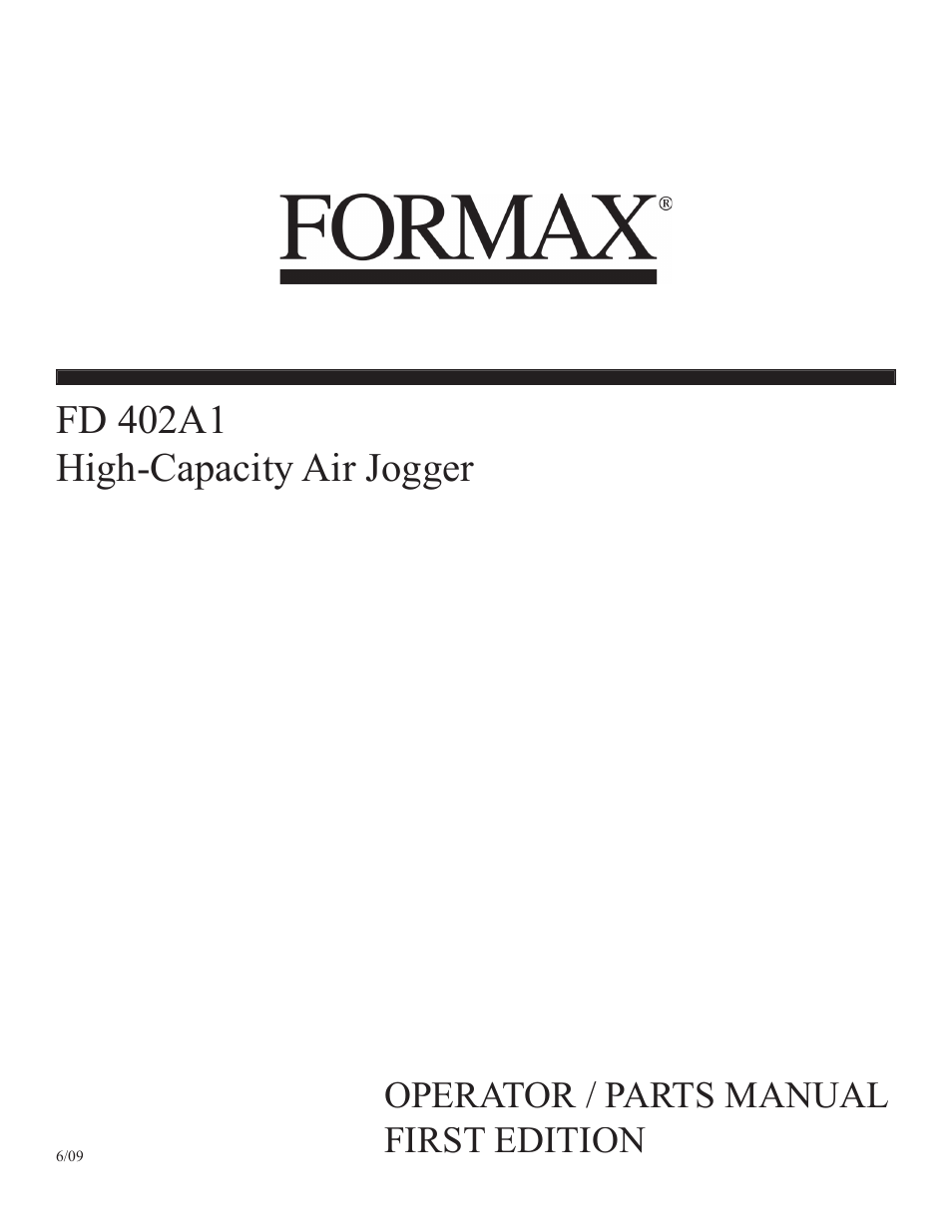 FD 402A1 Operator Manual