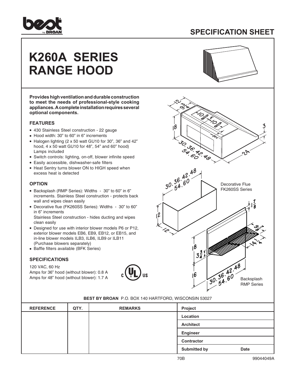 K260A series