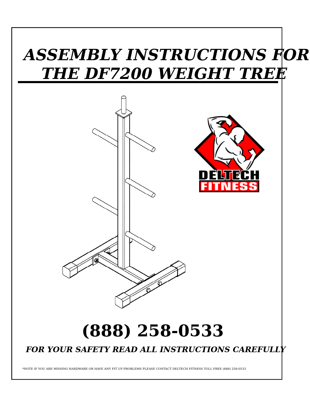 DF7200- Pro Standard Weight Tree