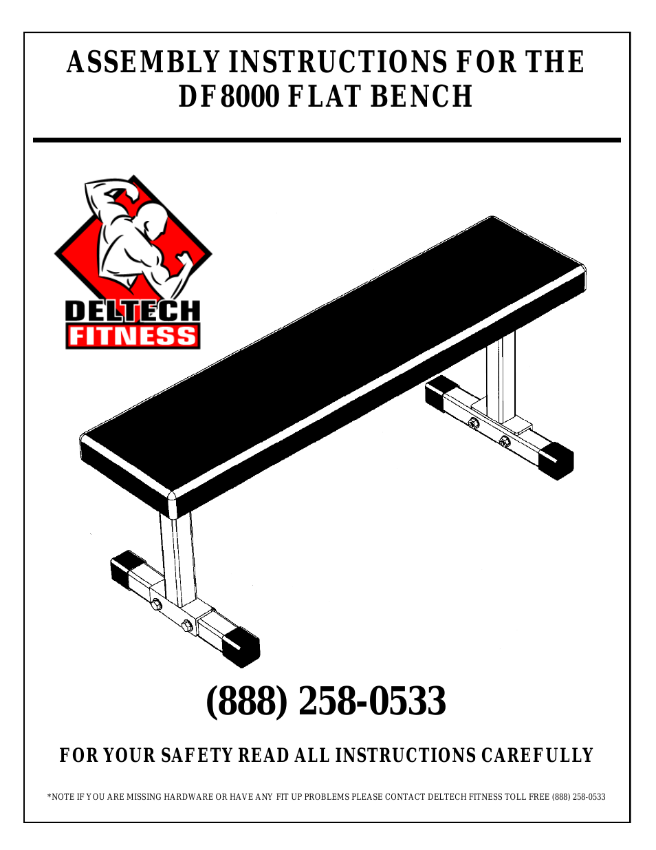 DF8000- Flat Utility Bench
