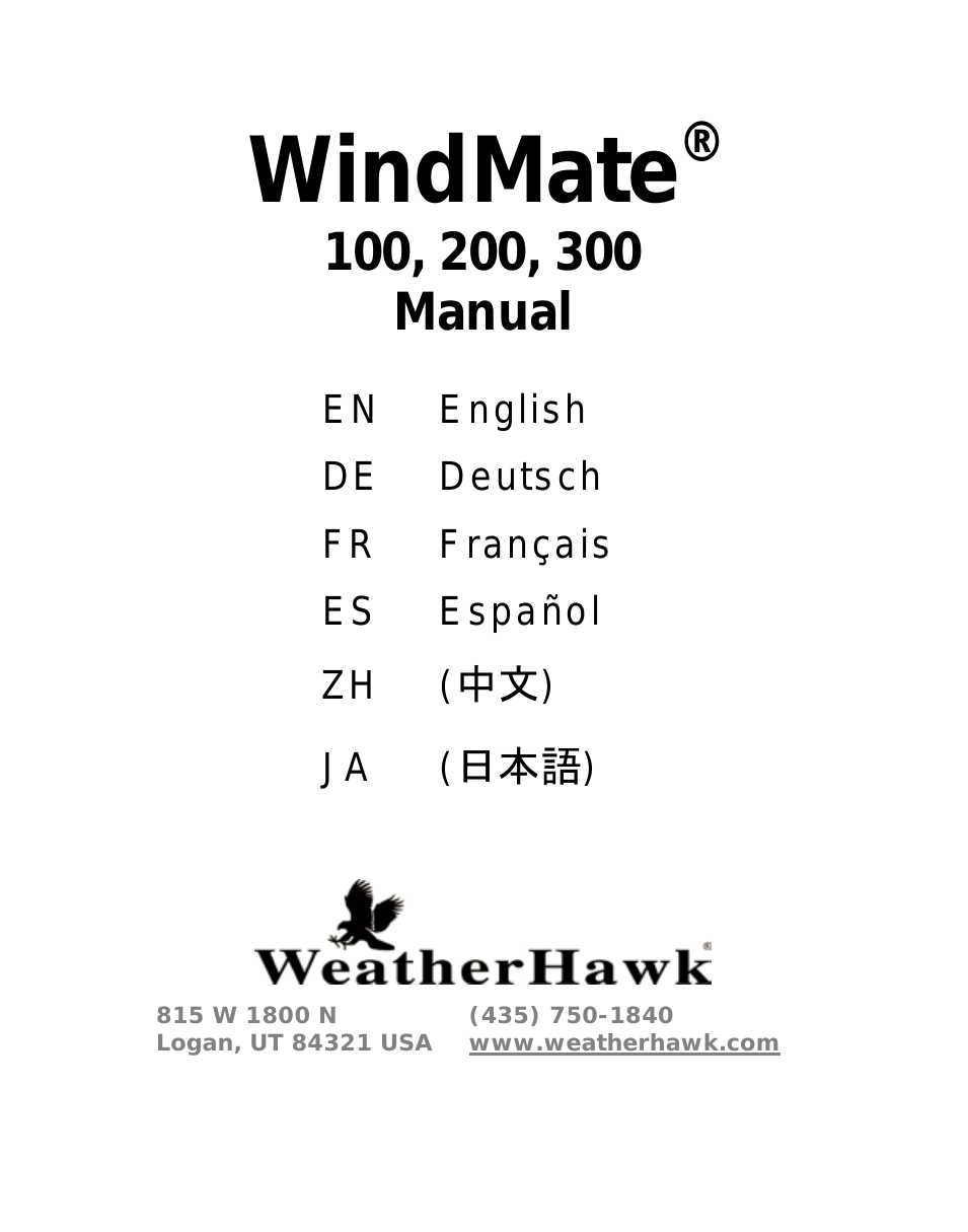 WM-300 WindMate w/Wind Direction & Humidity