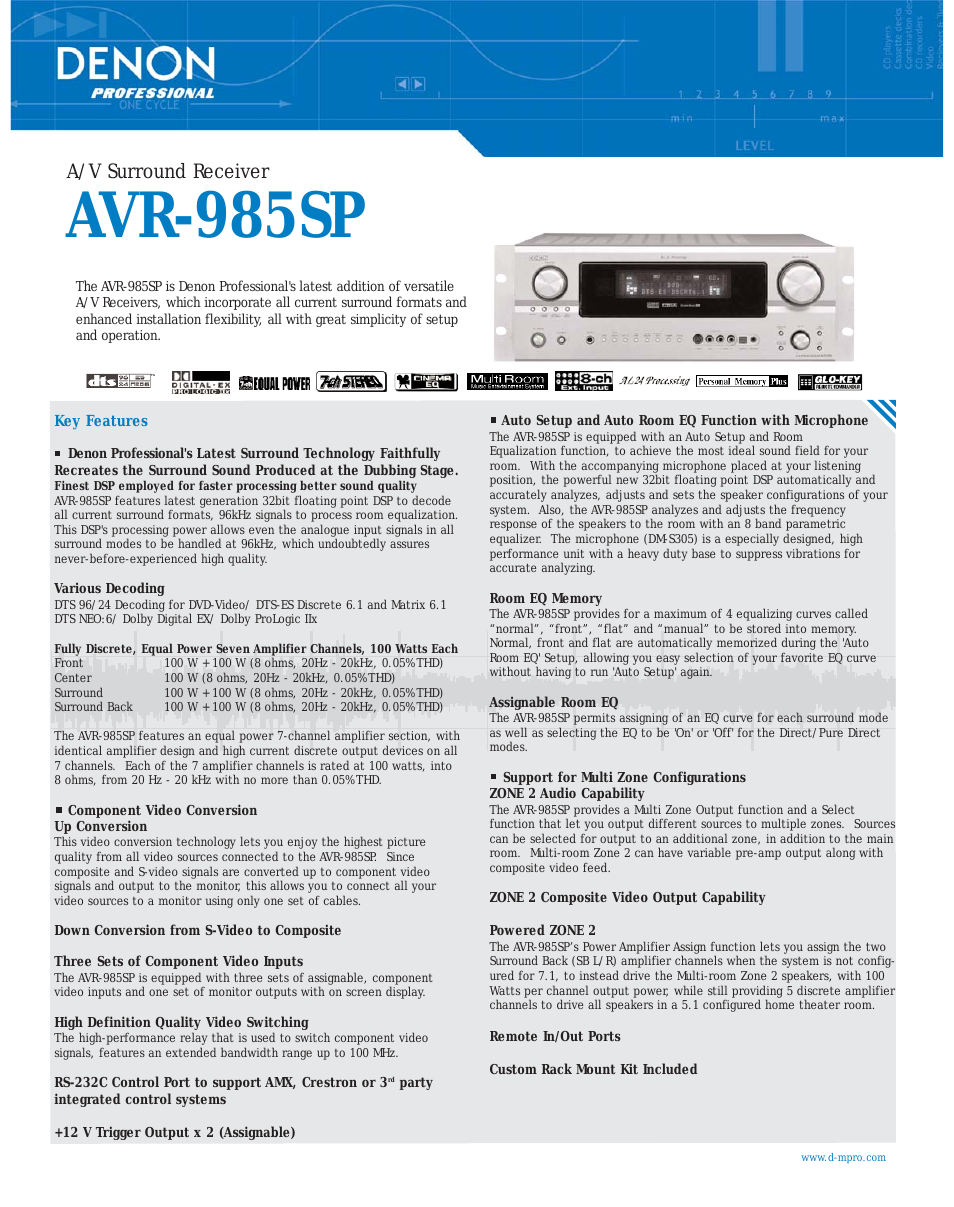 AVR-985SP