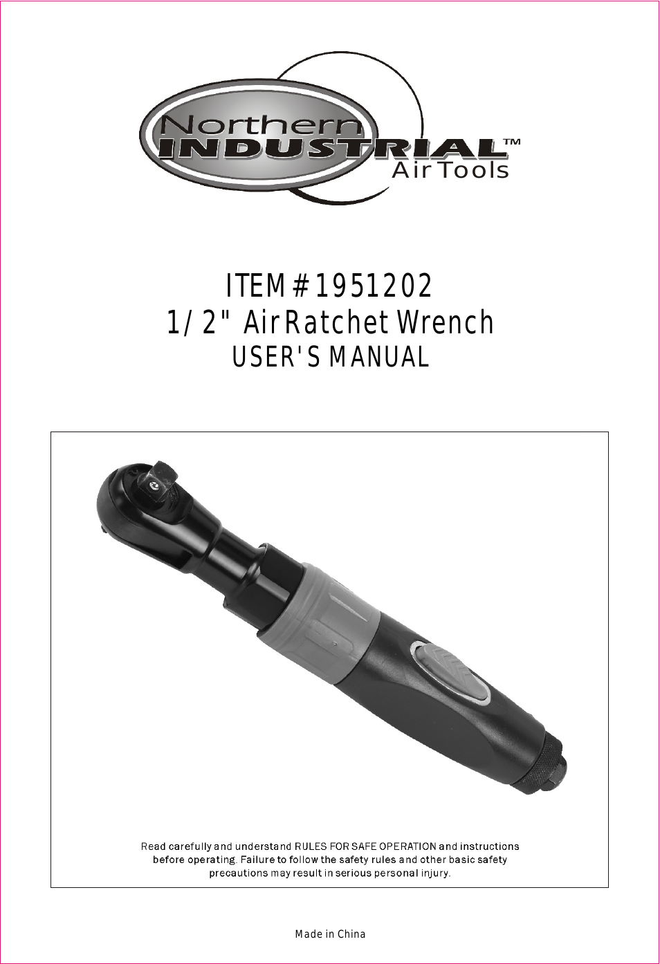 1/2" AirRatchet Wrench