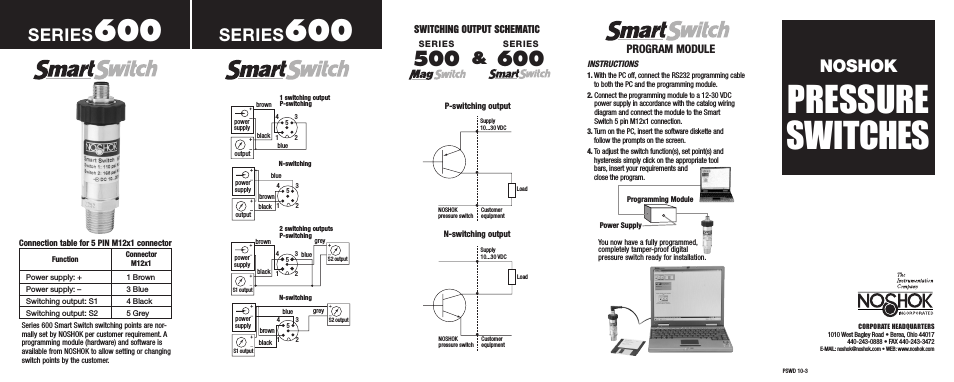 600 Series Pressure Switches