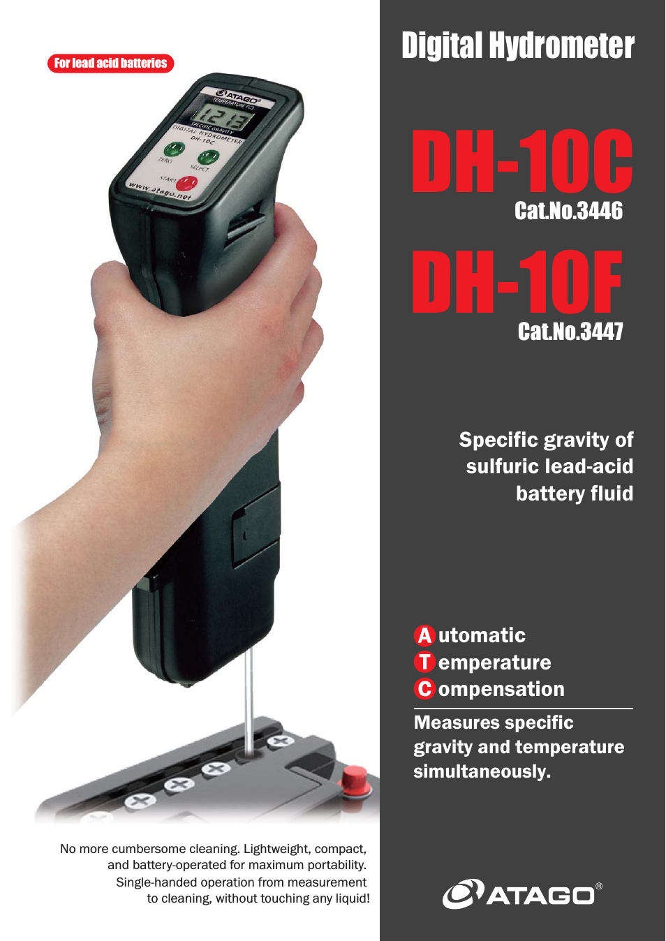 Atago DH-10C - DH-10F Digital Hyrdometer