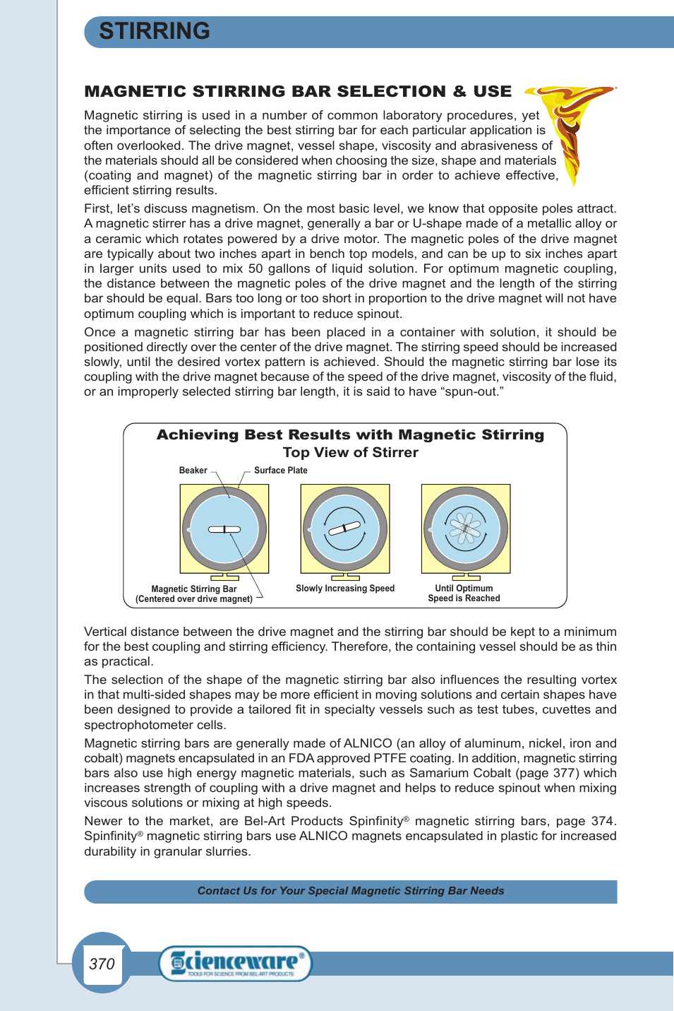 Bel-Art Magnetic Stirring Bars Selection & Use Guide