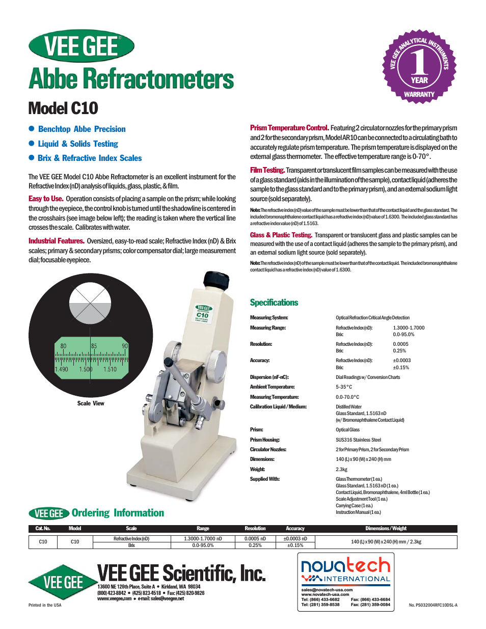 C10 Refractometer