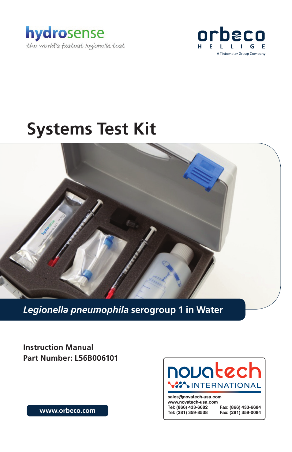 Orbeco-Hellige Legionella Systems Test Kit