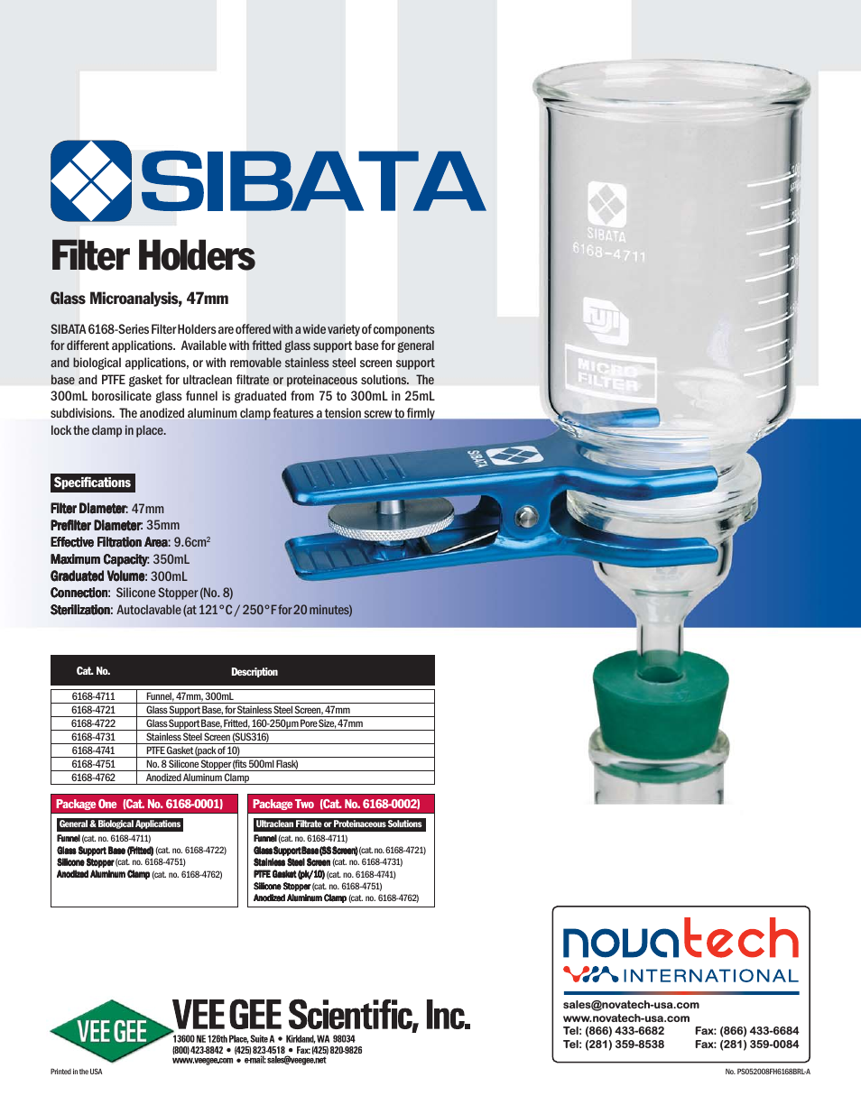 Sibata 6168 Filter Holders