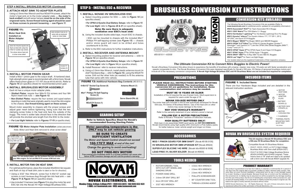 Brushless Conversion Kit (55-5010-1)