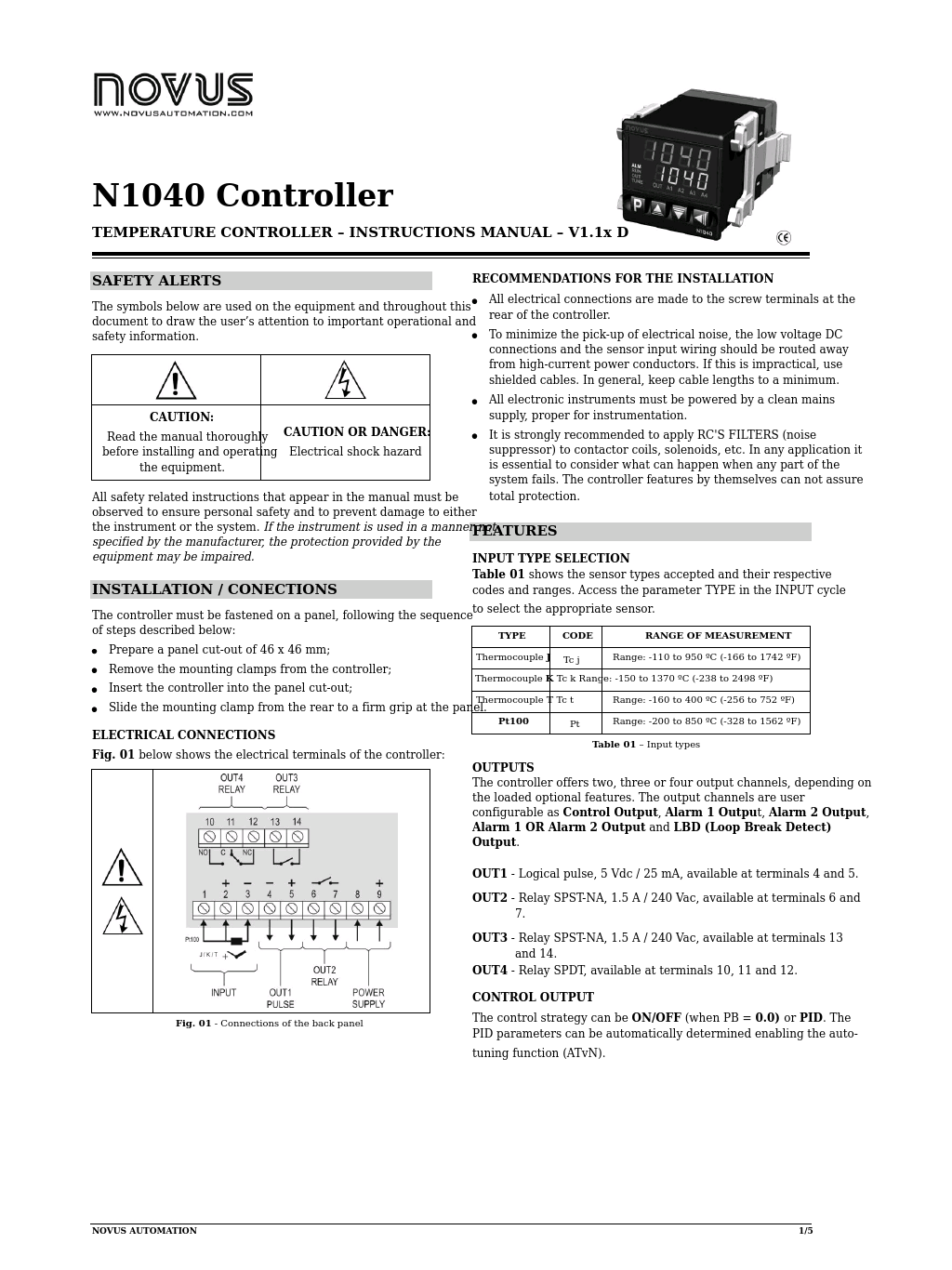 N1040 Controller