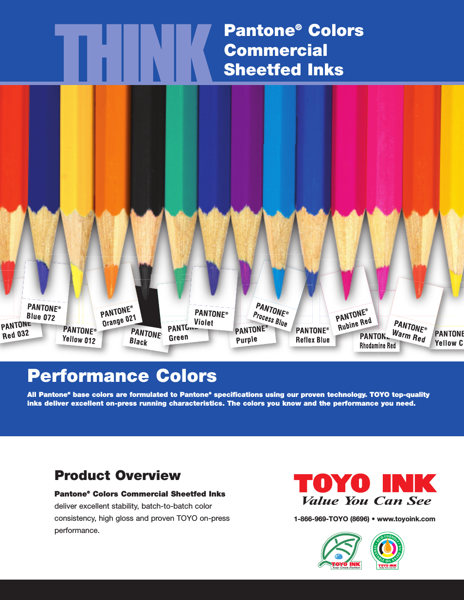 Pantone® Colors Commercial Sheetfed Inks