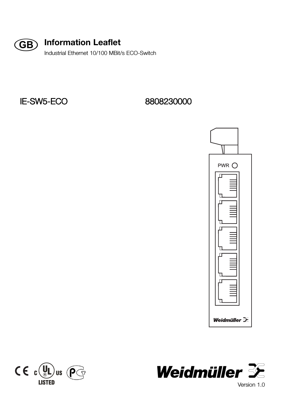 IE-SW5-ECO EcoLine Unmanaged Switch