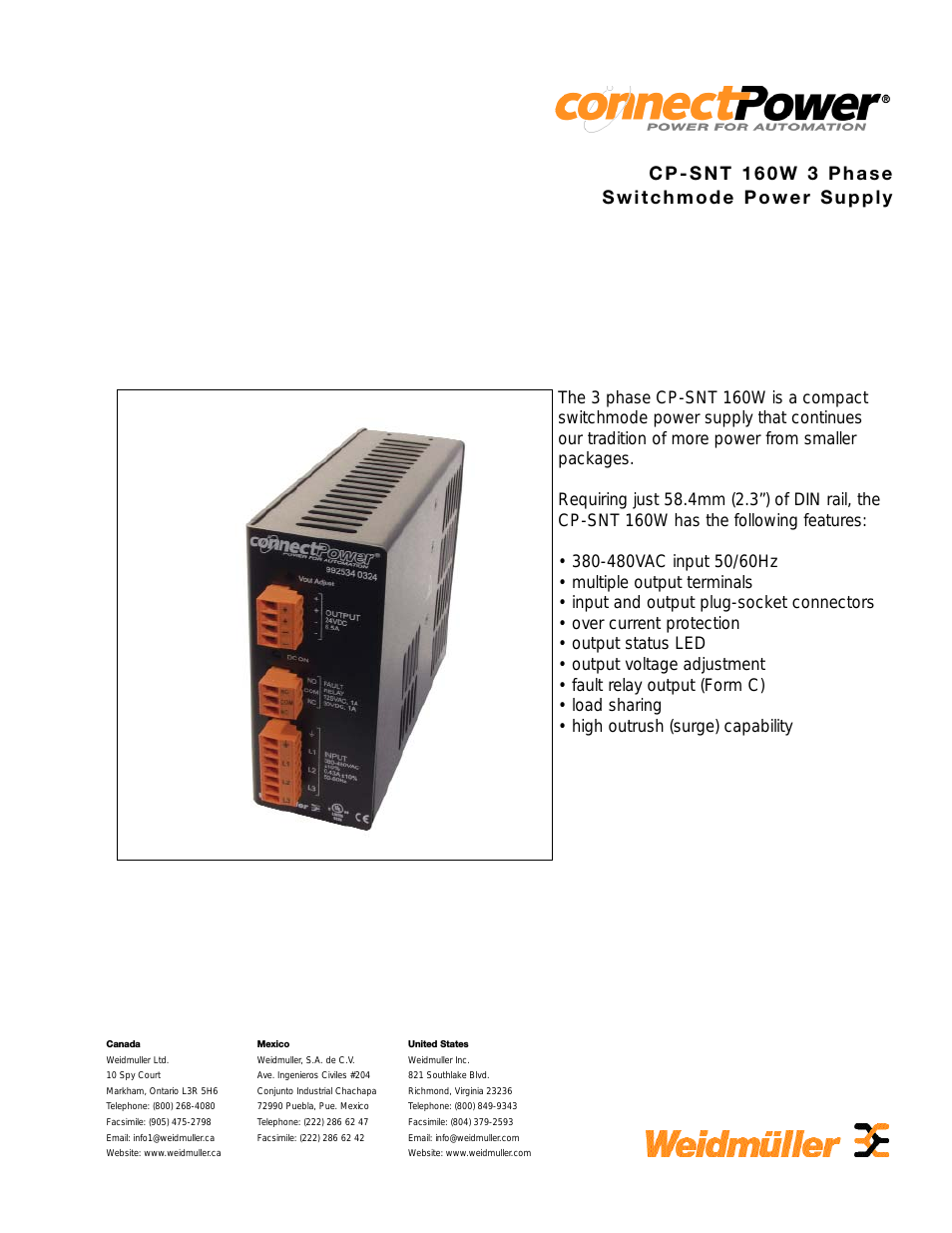 ConnectPower 6.5A Power Supply