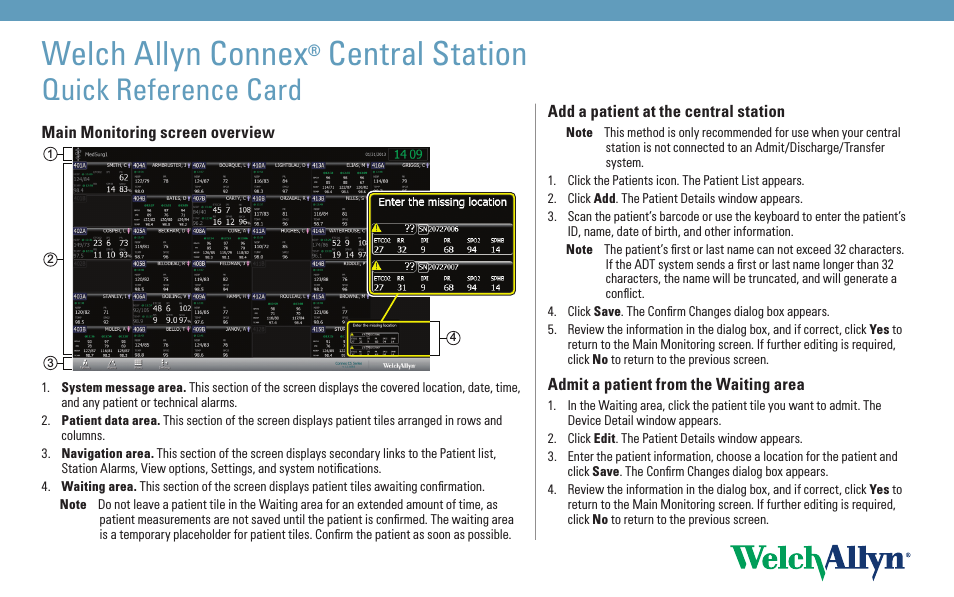 Connex Central Station - Quick Reference Guide