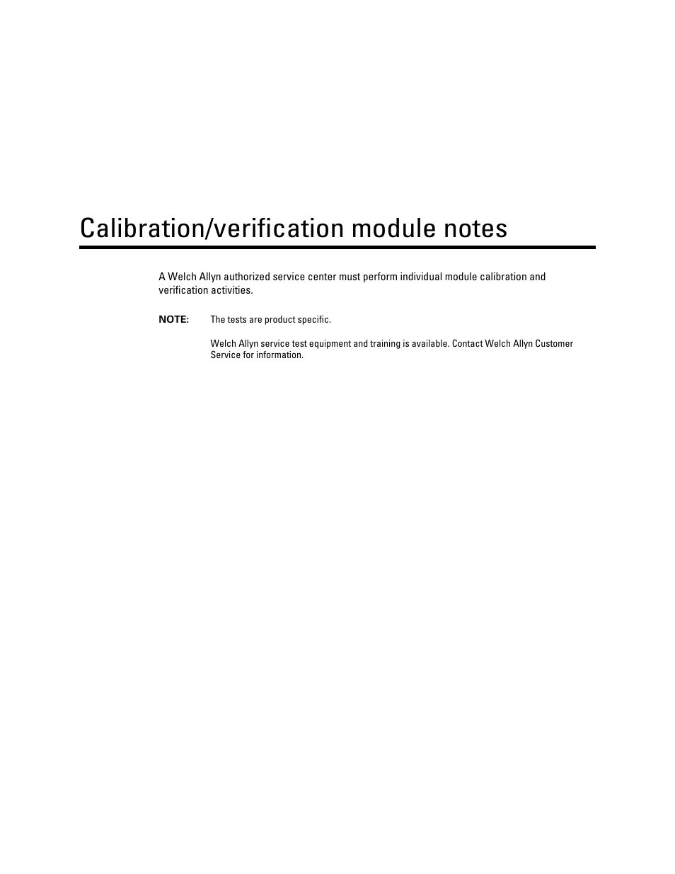 Connex Vital Signs Monitor (CVSM) Calibration/Verification Module Notes - Quick Reference Guide