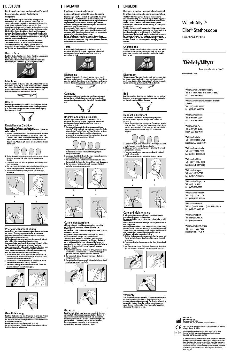 Harvey Elite Stethoscope - User Manual