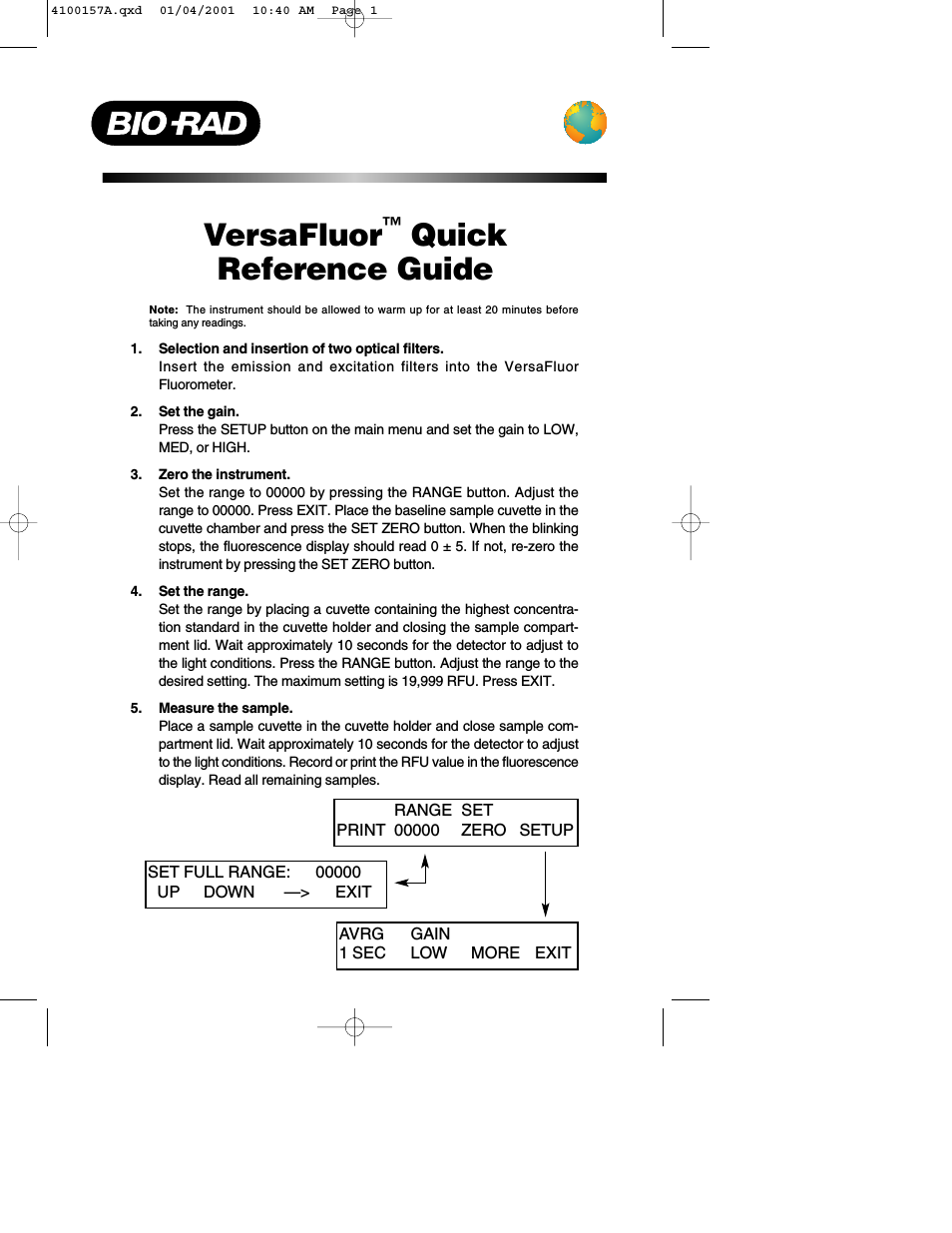 VersaFluor™ Fluorometer