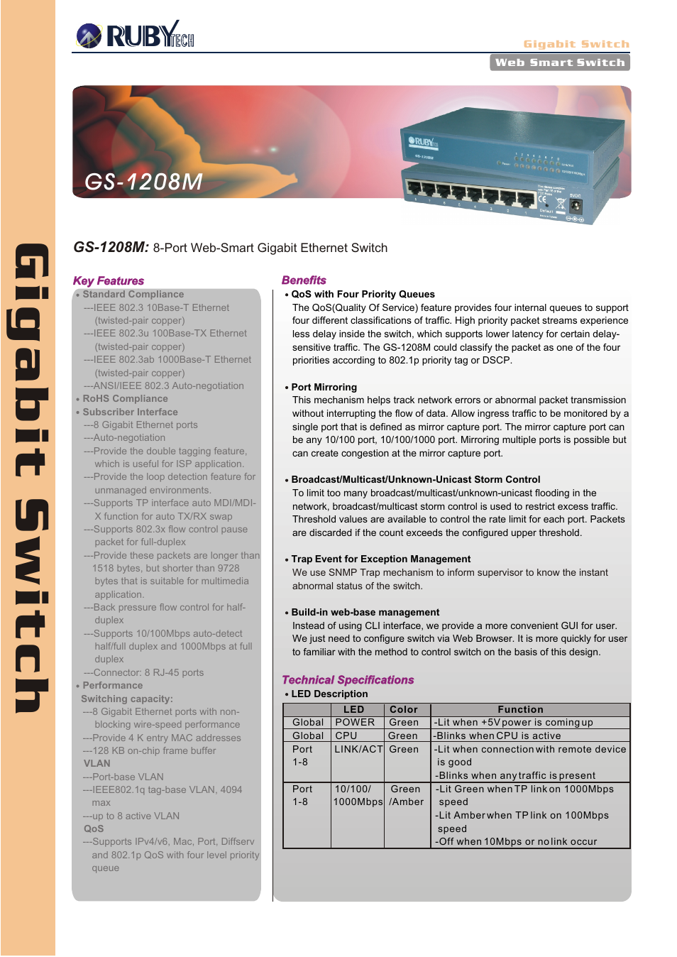 Web-Smart GS-1208M