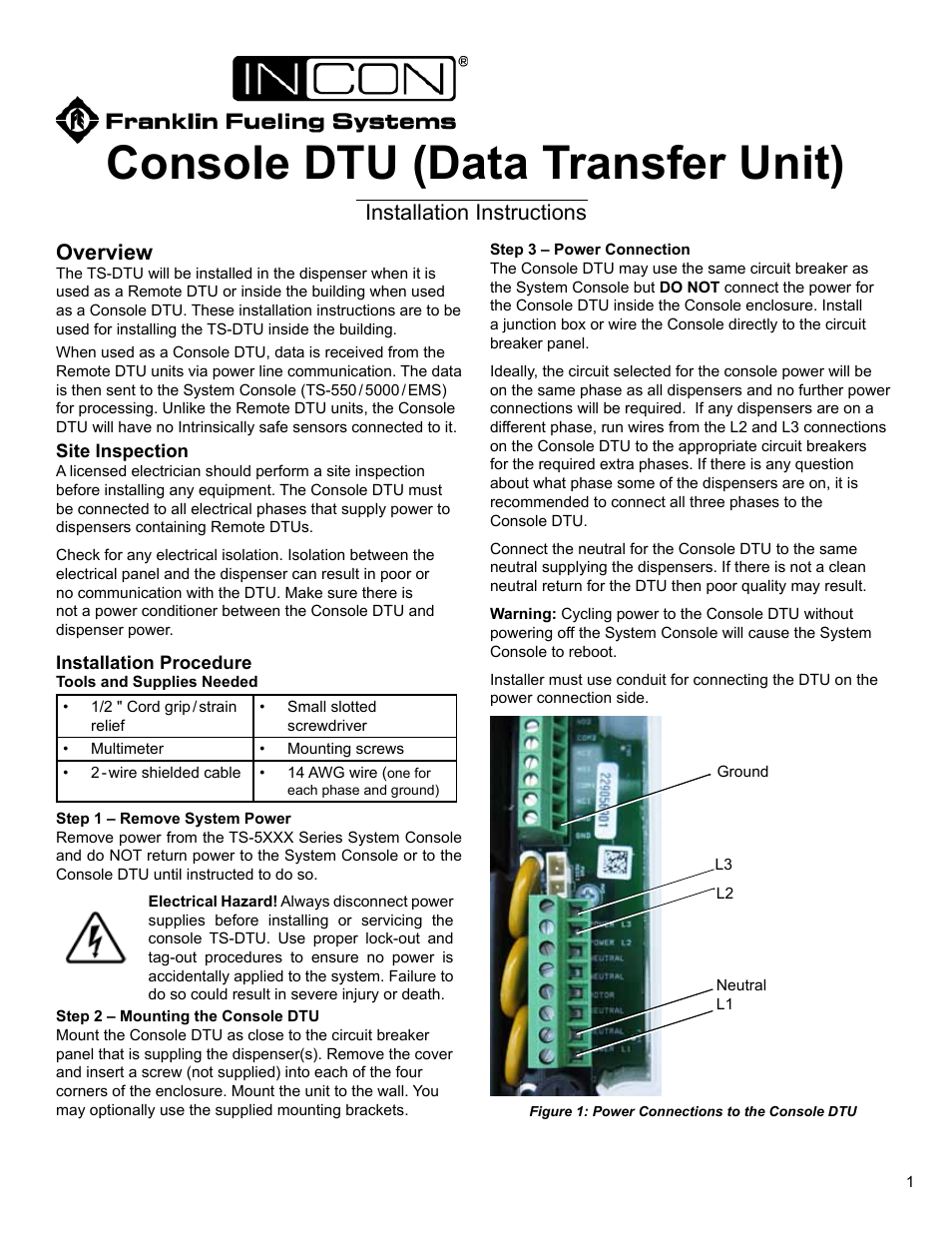 Console DTU (Data Transfer Unit)
