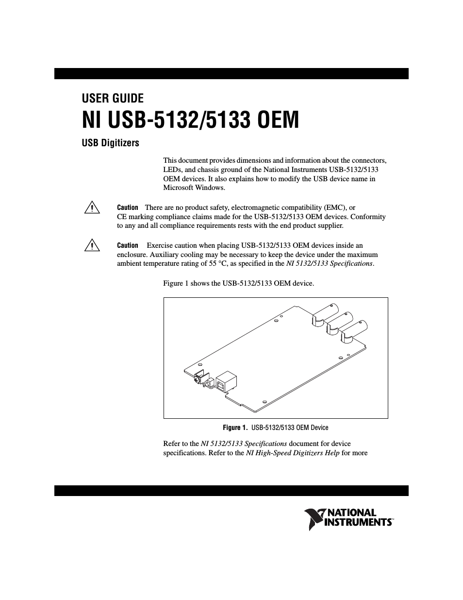 USB Digitizers NI USB-5133 OEM