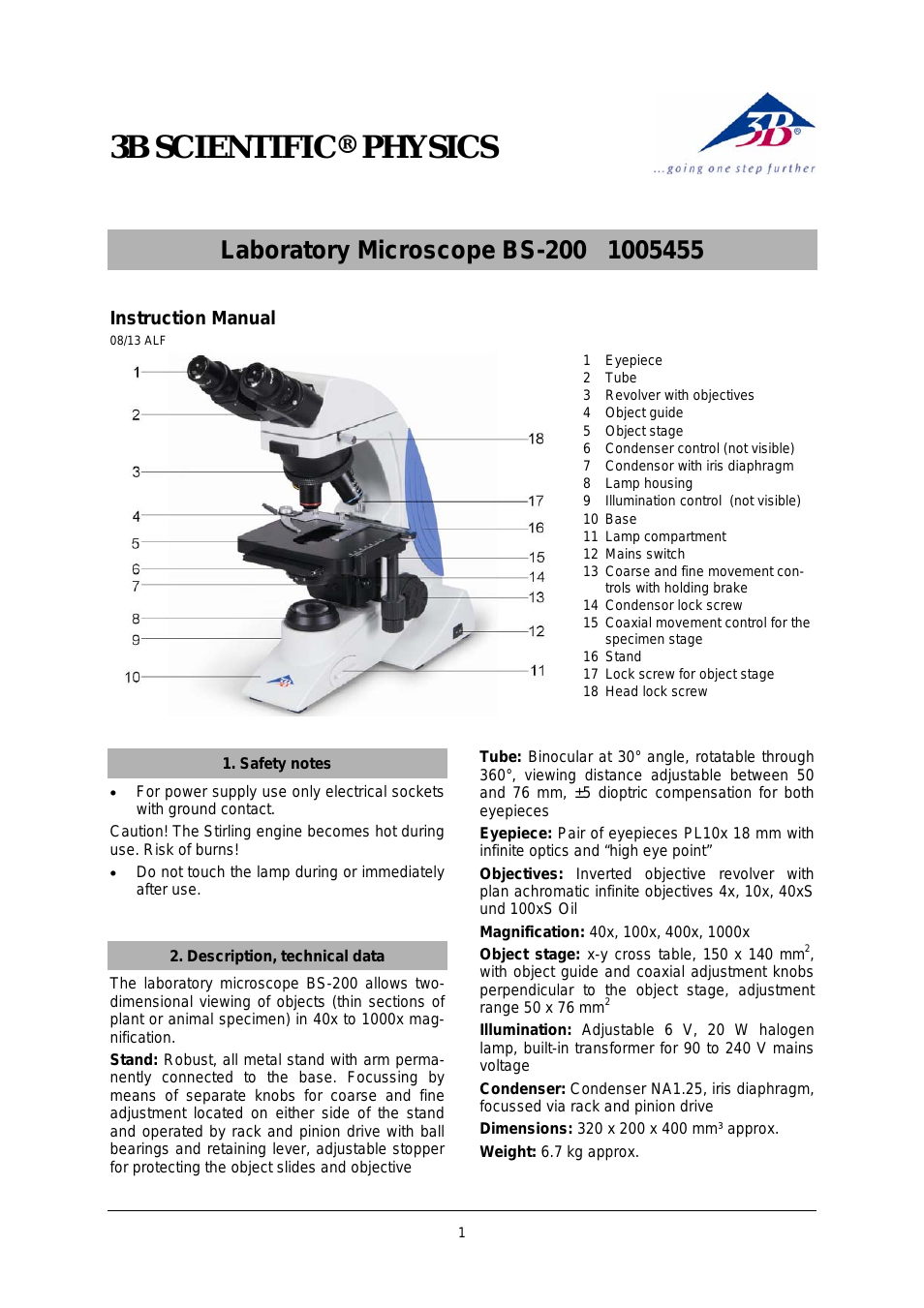 Laboratory Microscope BS-200