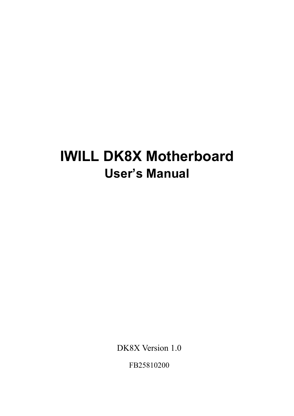IWILL DK8X