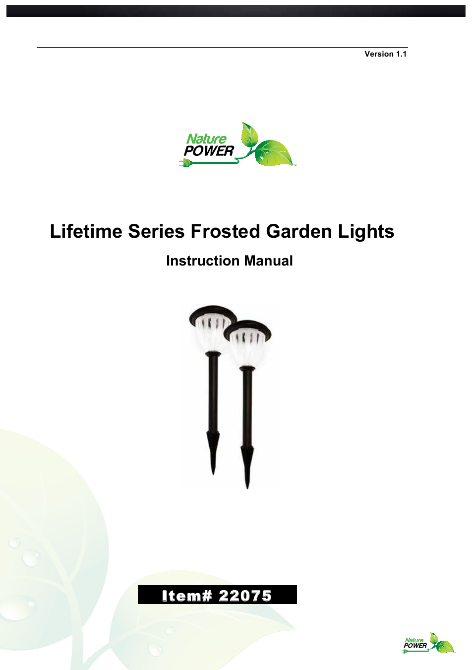 Lifetime Series Frosted Garden Lights (22075)
