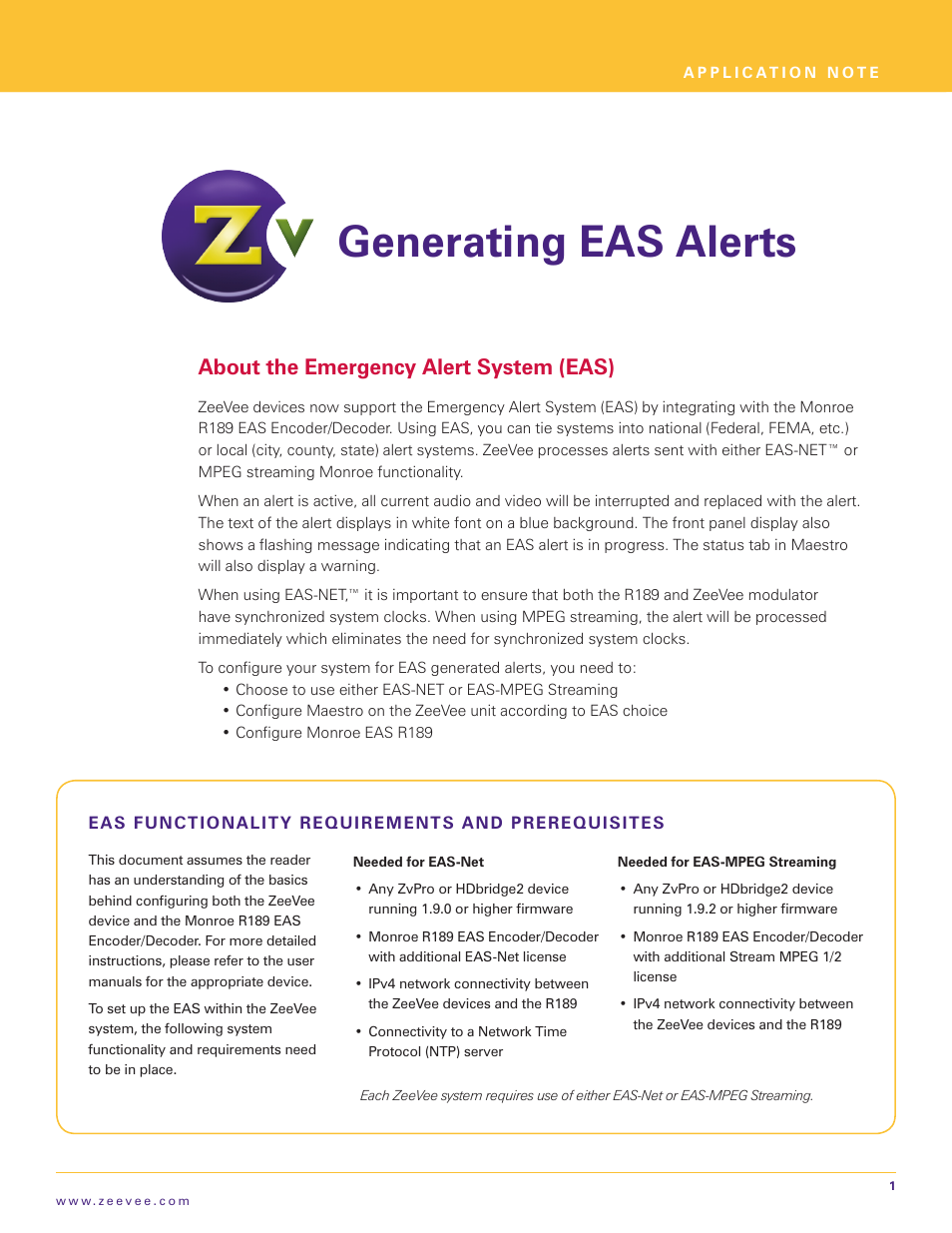 EAS - Emergency Alert System (QAM & DVB-T/C)