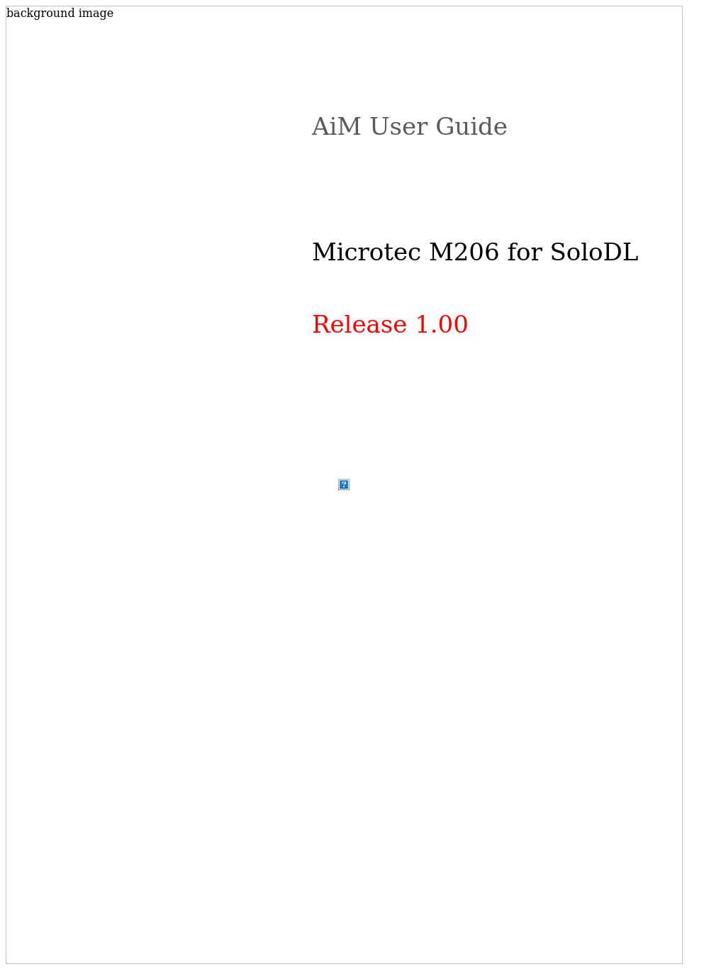 Microtec M206 for SoloDL