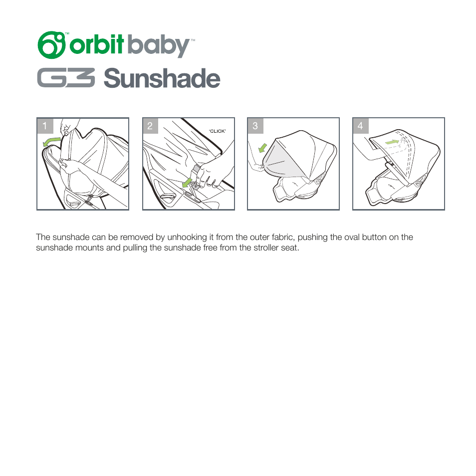 G3 Sunshade for Stroller Seat