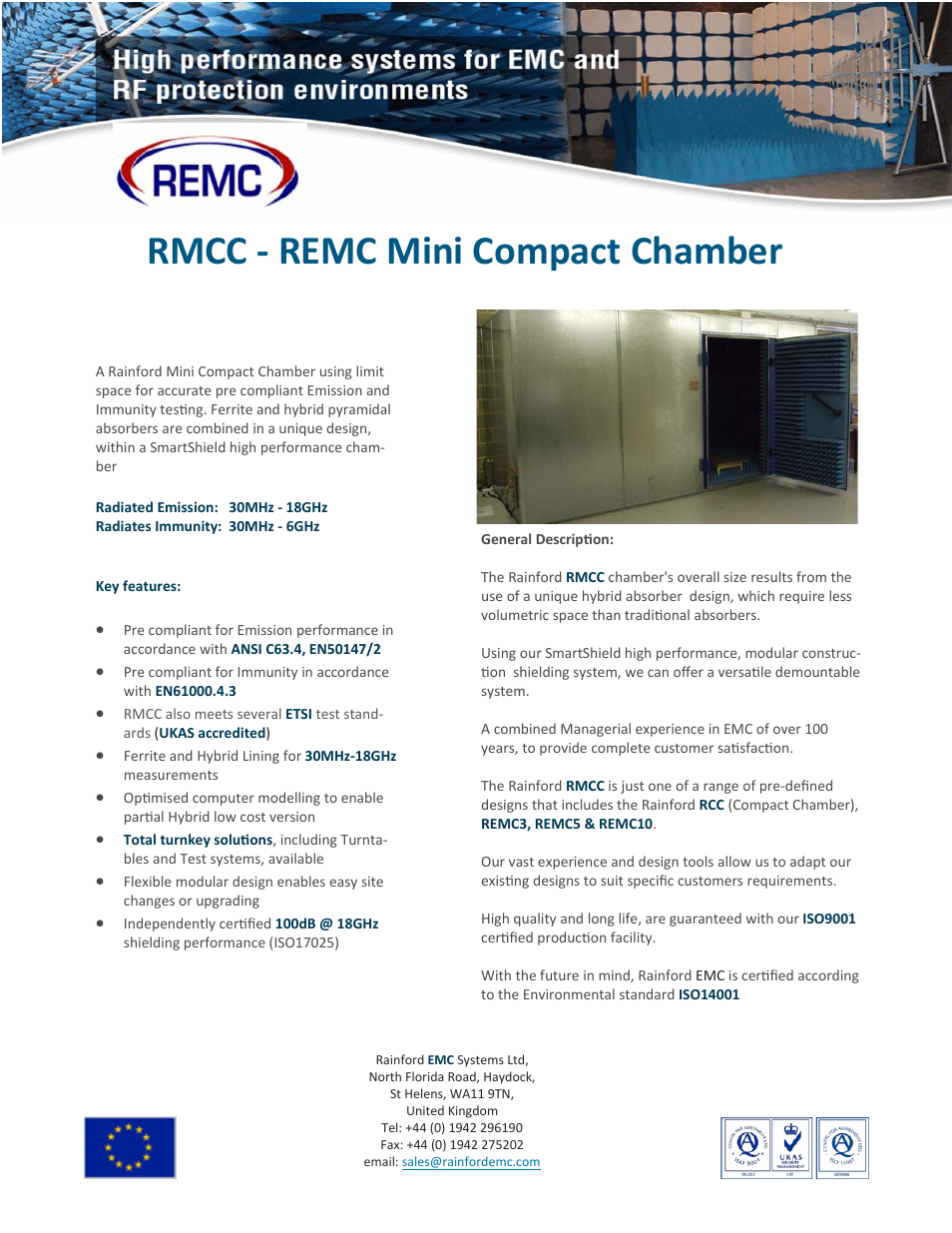 EMC-MC Mini Compact Chamber