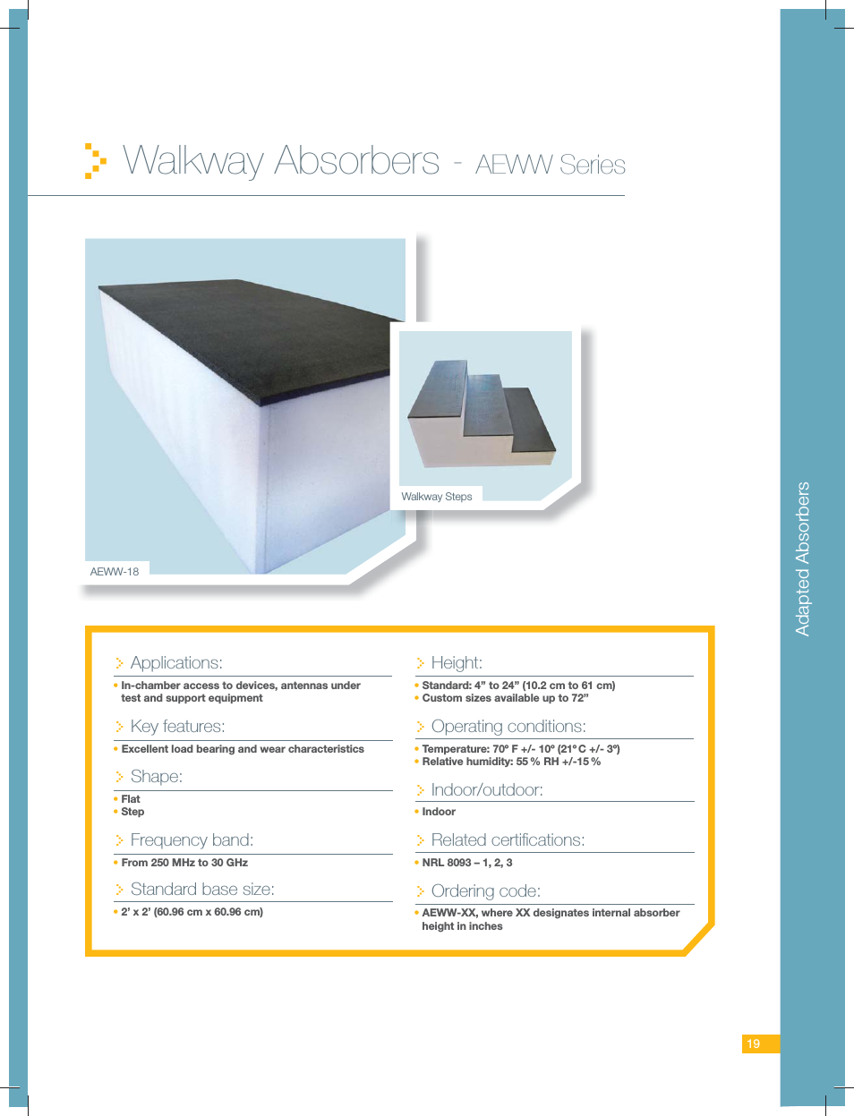 Walkway Absorbers - AEWW Series